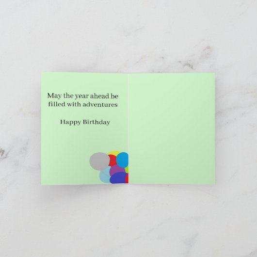 Anniversaire : Carte 5 Ans (Intérieur)