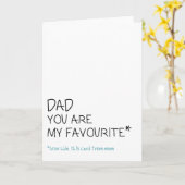 Anniversaire / Carte de Fête des pères - votre pré (Fleur jaune)