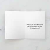 ANNIVERSAIRE, CARTE DE SALUT (Intérieur)