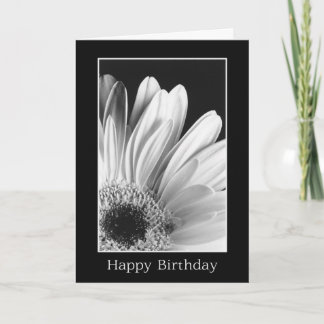Anniversaire - carte de voeux de marguerite de