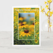 Anniversaire - carte de voeux Noir-Eyed de Susans (Fleur jaune)