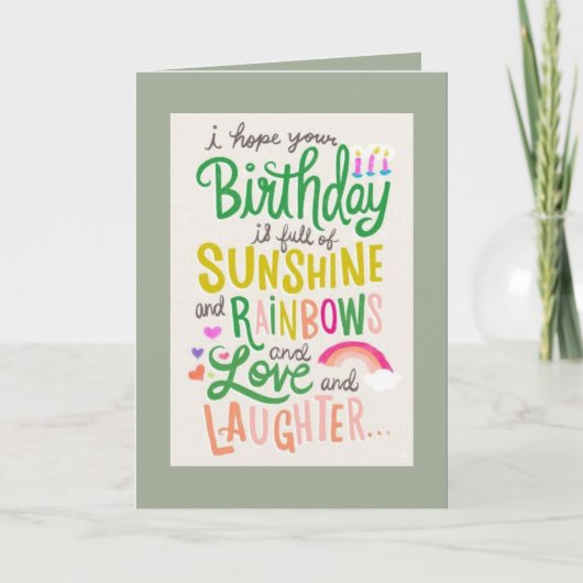 Anniversaire, Carte de voeux, Vertical (Devant)