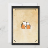 Anniversaire Cheers Bières Chalk Bar Invitation (Dos)