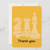 Anniversaire Chess Invitation Jeu Thème avec photo (Dos)