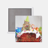 Anniversaire Chipmunk Magnet (Recto/Verso)