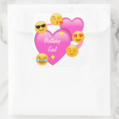 Anniversaire Coeurs et Stickers Emojis (Sac)