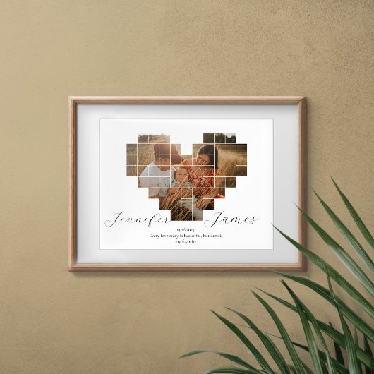 ANNIVERSAIRE COLLAGE CARDIAQUE POSTER ET IMPRIMER