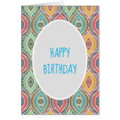 Anniversaire coloré du Mandala marocain (Devant)