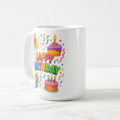 Anniversaire : Confetti Celebration Mug (Devant gauche)