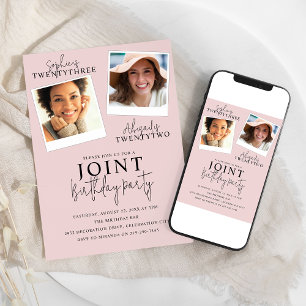 Anniversaire conjoint 2 Invitation photo