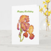Anniversaire Contentement et Carte de joie (Fleur jaune)