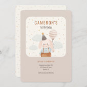 Anniversaire Coupe Premier Anniversaire Invitation (Devant / Derrière)