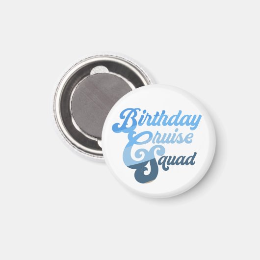 Anniversaire Croisière Squad Magnet (Recto/Verso)
