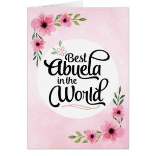 Anniversaire d'Abuela - meilleur Abuela au monde