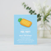 Anniversaire d'ananas Float été Invitations de fêt (Debout devant)