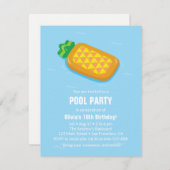 Anniversaire d'ananas Float été Invitations de fêt (Devant / Derrière)