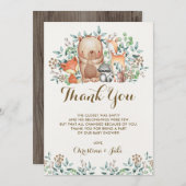 Anniversaire de baby shower de carte de (Devant / Derrière)