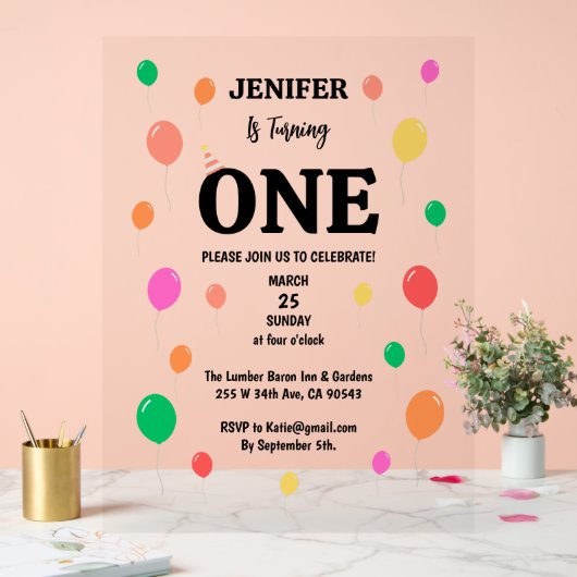 anniversaire de ballon coloré joyeux (Mariage)