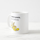 Anniversaire de banane amusant café Mug (Devant gauche)