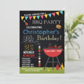 ANNIVERSAIRE DE BARBECUE INVITATION (Debout devant)