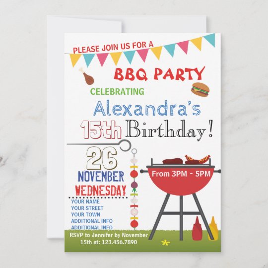 Le Plus Rapide Invitation Barbecue Party A Imprimer