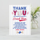 Anniversaire de base-ball de carte de (Debout devant)