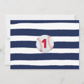 Anniversaire de base-ball de carte de (Dos)