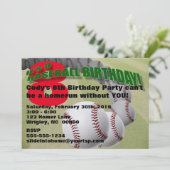 Anniversaire de base-ball ! INVITATION DE PARTIE (Debout devant)