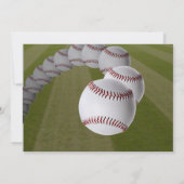 Anniversaire de base-ball ! INVITATION DE PARTIE (Dos)