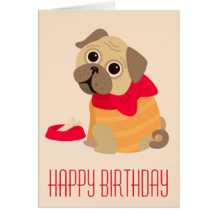 Anniversaire de carlin mignon de chien de carlin