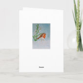 Anniversaire de carte de voeux de Robin de (Dos)