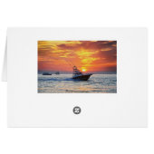 Anniversaire de coucher du soleil de voiliers de (Dos Horizontal)