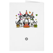 Anniversaire de Dogue Allemand   (Dos)