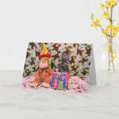 Anniversaire de Dyson - Chat / Kitten Carte d'anni (Fleur jaune)