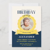 Anniversaire de enfant 1er anniversaire invitation (Devant)