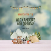 Anniversaire de enfant de camping moderne Woodland (Neutre)