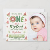 Anniversaire de enfant de pastèque Invitation et d (Devant)