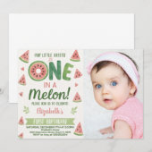 Anniversaire de enfant de pastèque Invitation et d (Devant / Derrière)