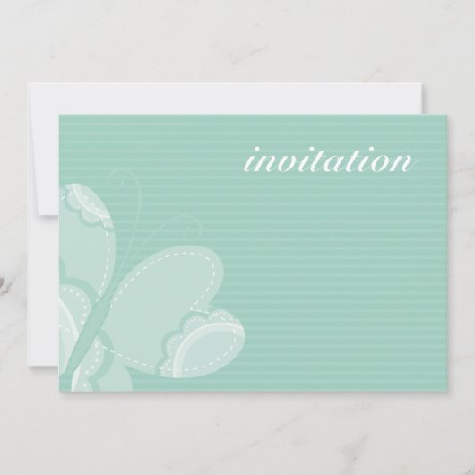 ANNIVERSAIRE DE ENFANT PARTY INVITATION flutterby  (Devant)