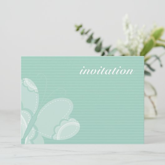 ANNIVERSAIRE DE ENFANT PARTY INVITATION flutterby  (Debout devant)