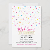 ANNIVERSAIRE DE ENFANT PARTY INVITATION mignon arr (Devant)