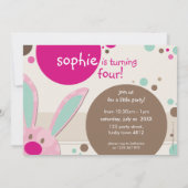 ANNIVERSAIRE DE ENFANT PARTY INVITATION mignon lap (Dos)
