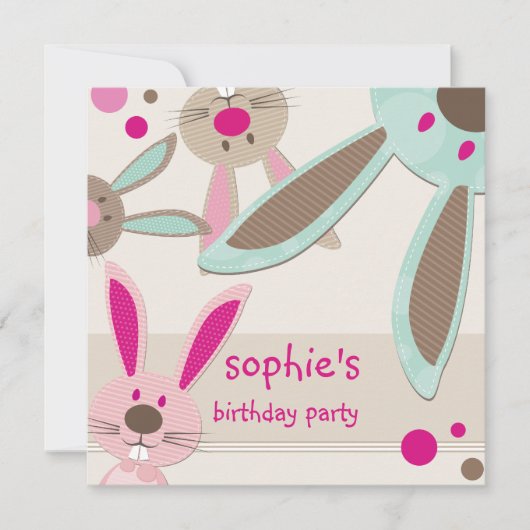 ANNIVERSAIRE DE ENFANT PARTY INVITATION mignon lap (Devant)
