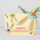 ANNIVERSAIRE DE ENFANT PARTY INVITATION mignon lap (Debout devant)