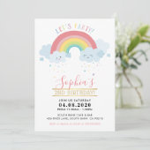 ANNIVERSAIRE DE ENFANT PARTY INVITATION pastel nua (Debout devant)