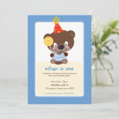 ANNIVERSAIRE DE ENFANT PARTY nounours INVITATION l (Debout devant)