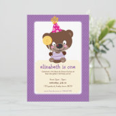 ANNIVERSAIRE DE ENFANT PARTY nounours INVITATION l (Debout devant)