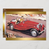 Anniversaire de fête Invitation (Devant / Derrière)