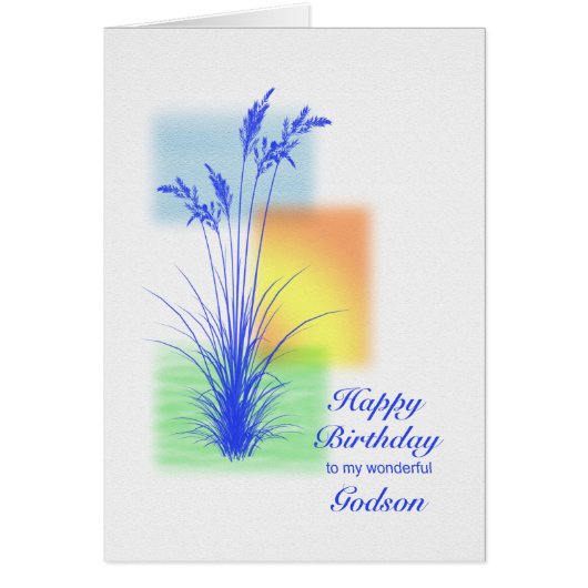 Anniversaire de Godson, scène d'herbes (Devant)