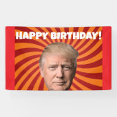 ANNIVERSAIRE DE LA BANNIÈRE DU PARTI DONALD TRUMP (Horizontal)